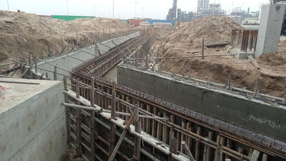 Construction of cable trenches at Dangote oil Refinery (2)